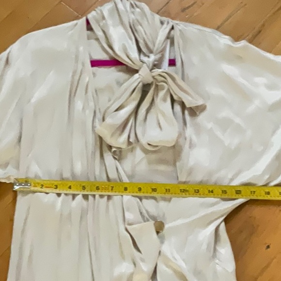 ZARA SATIN EFFECT LONG TUNIC BLOUSE - Picture 13 of 16